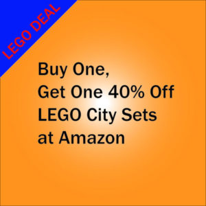 Buy One, Get One 40% Off LEGO City sets at Amazon